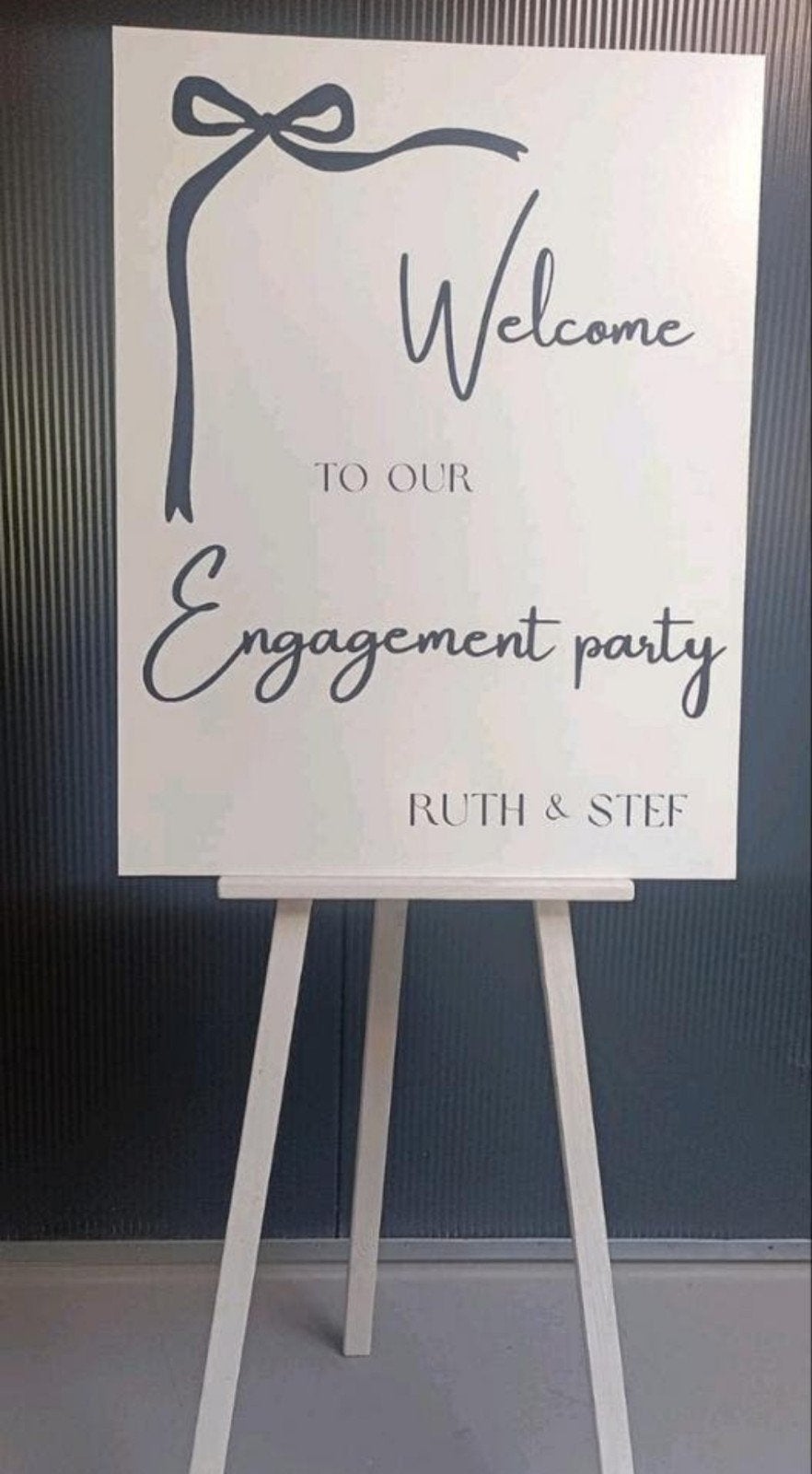Te huur
Welkomst bord bruiloft verloving feest Schildersezel, Ophalen of Verzenden