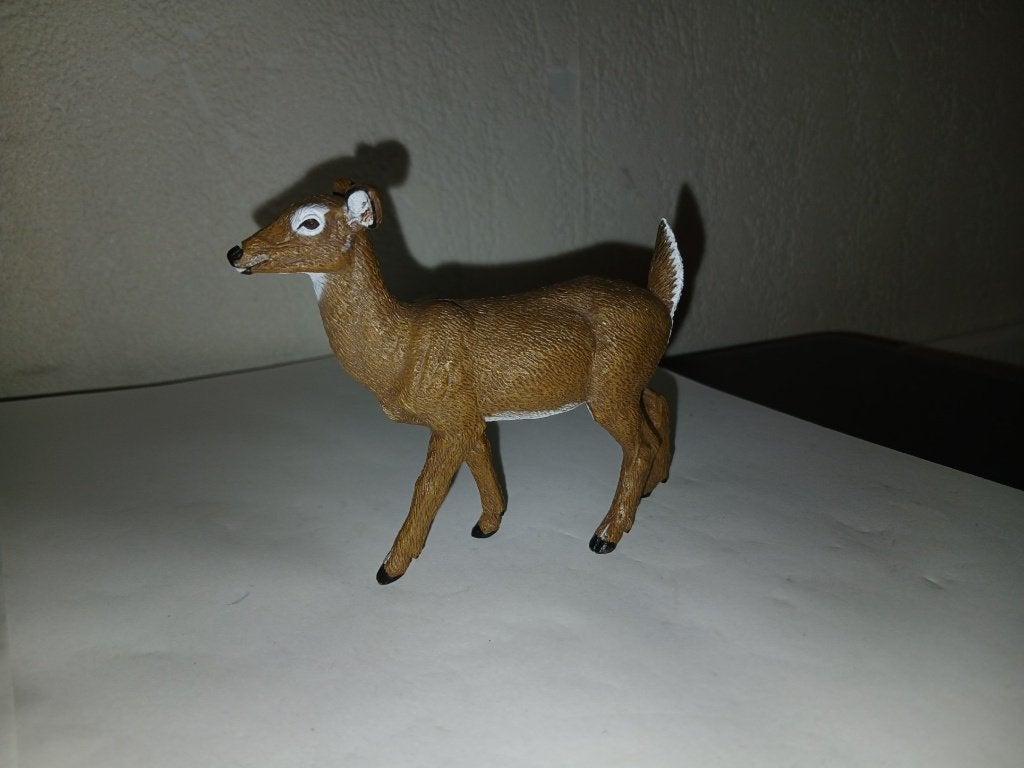 Hinde, hert dierfiguur PAPO, Verzamelen, Dierenverzamelingen, Verzenden, Gebruikt, Hert, Beeldje of Figuurtje