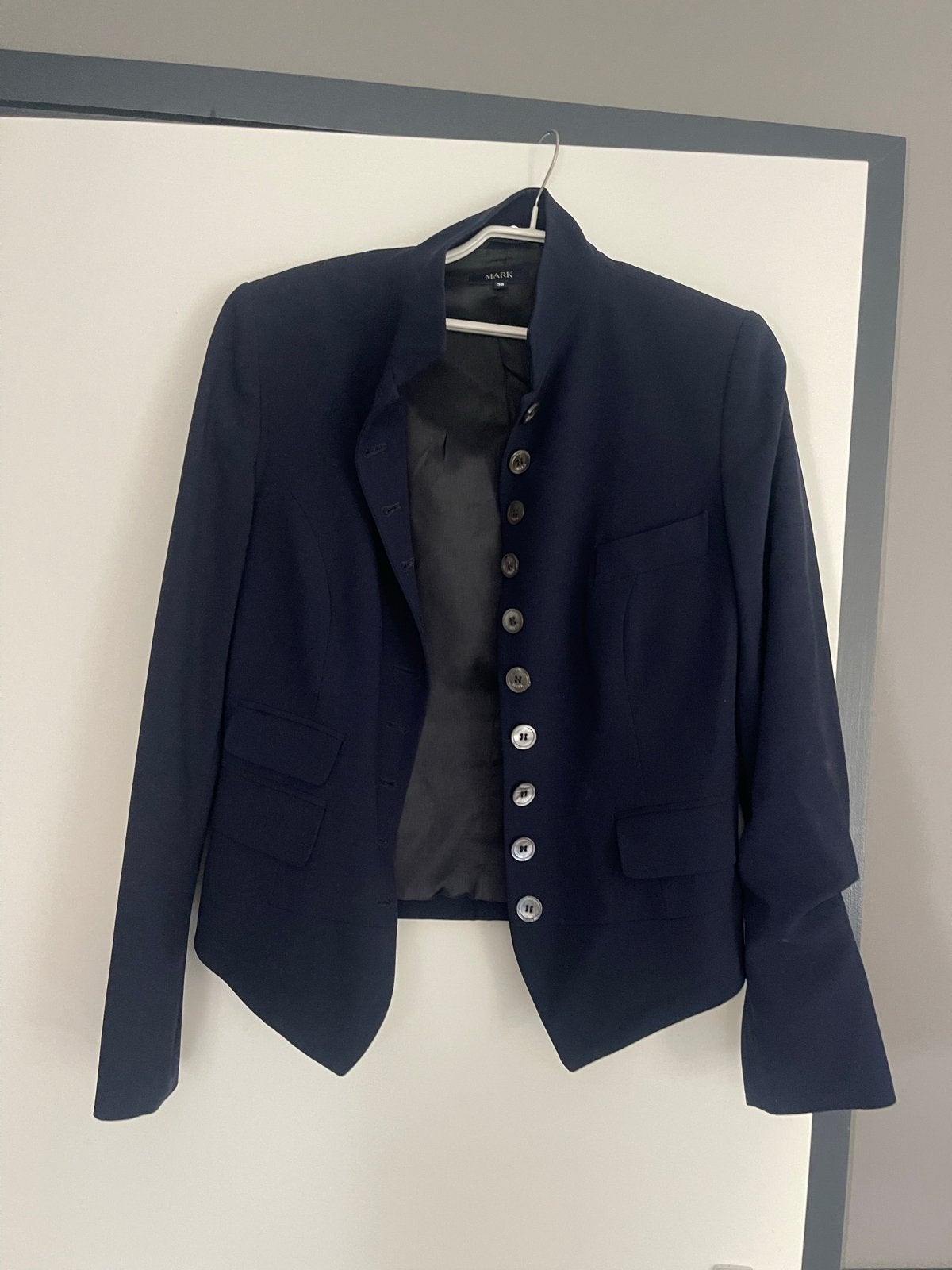 Donkerblauw jasje van MARK, maat 38, Maat 38/40 (M), Blauw, Ophalen of Verzenden, Zo goed als nieuw