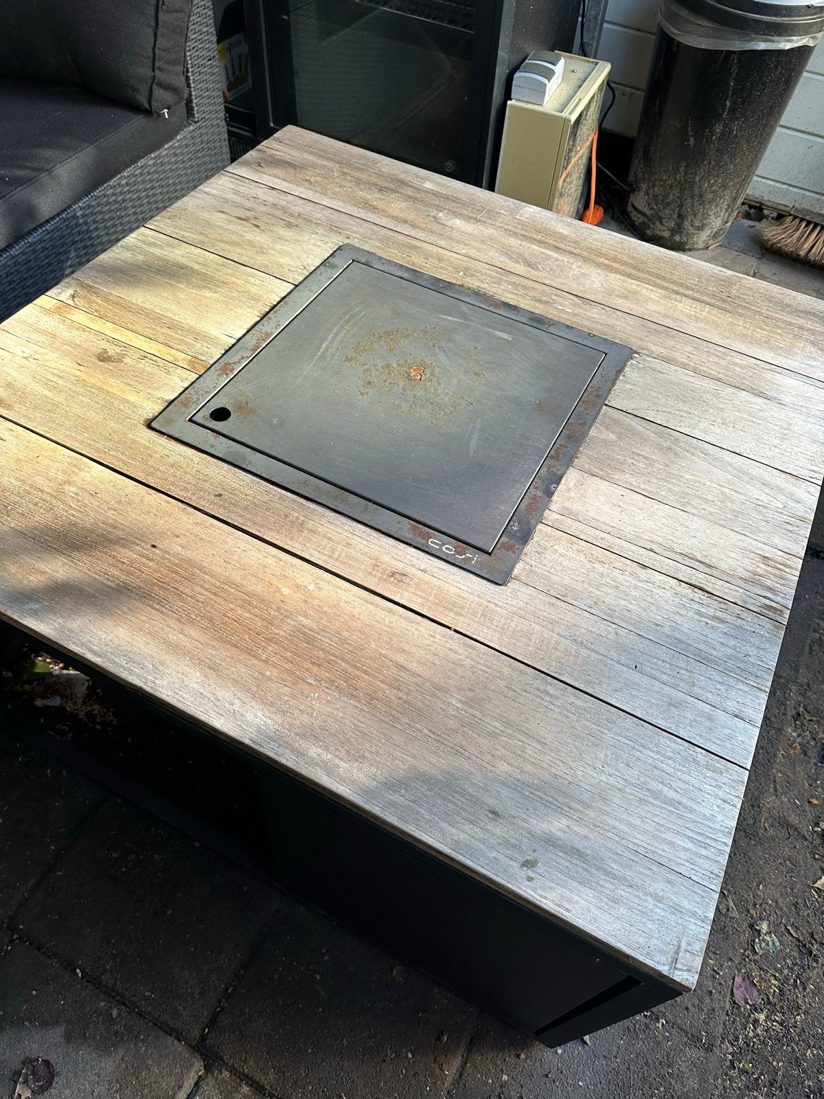 Cosi Vuurtafel met hoes, Ophalen of Verzenden, Gebruikt, Vuurkorf
