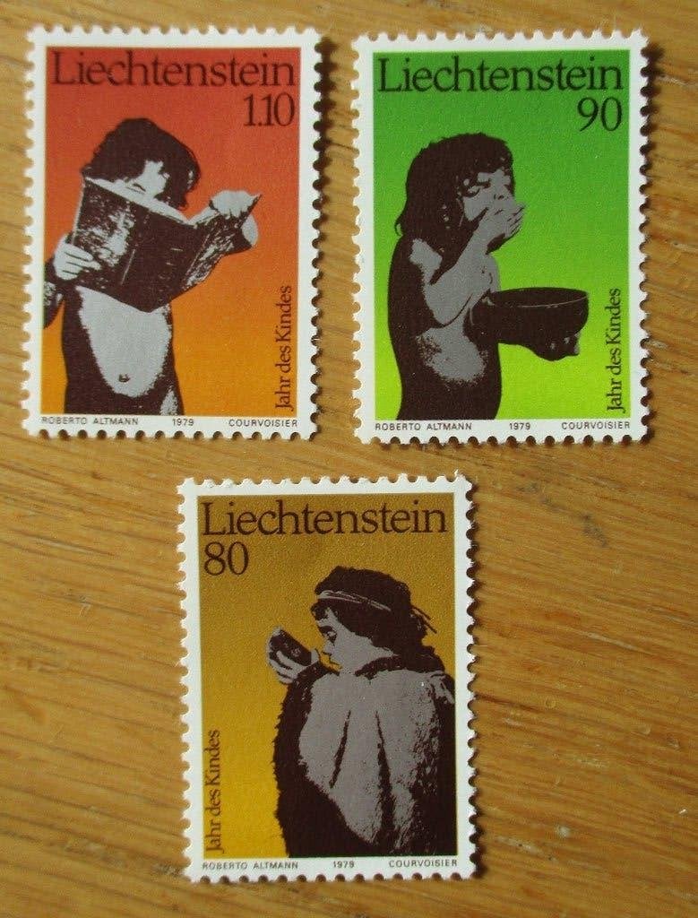 Liechtenstein, serie Internationaal jaar van het kind, 1979, Postzegels en Munten, Ophalen of Verzenden, Overige landen, Postfris