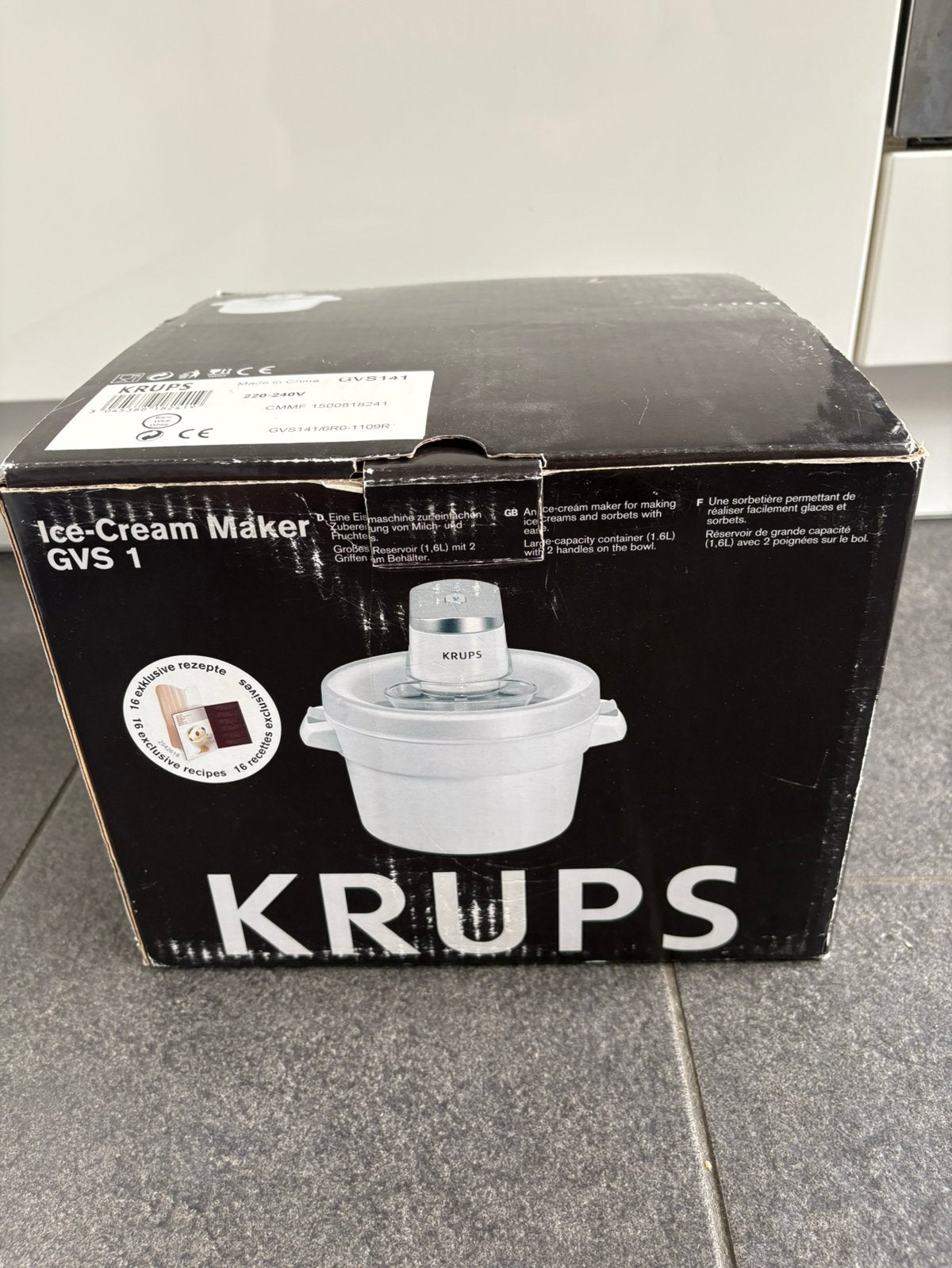 Krups ijsmachine GVS 1, Ophalen of Verzenden, Zo goed als nieuw