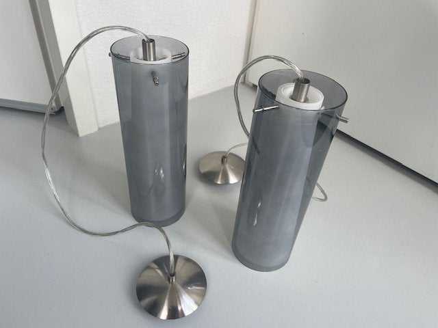 Glazen hanglamp bv boven keukenblok, Huis en Inrichting, Ophalen, Gebruikt, Glas, Modern