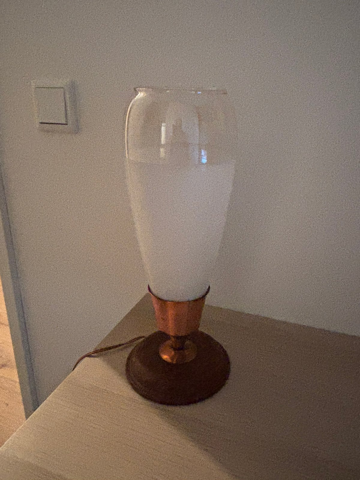 Vintage lamp, Huis en Inrichting, Lampen | Tafellampen, Ophalen of Verzenden, Zo goed als nieuw, Minder dan 50 cm