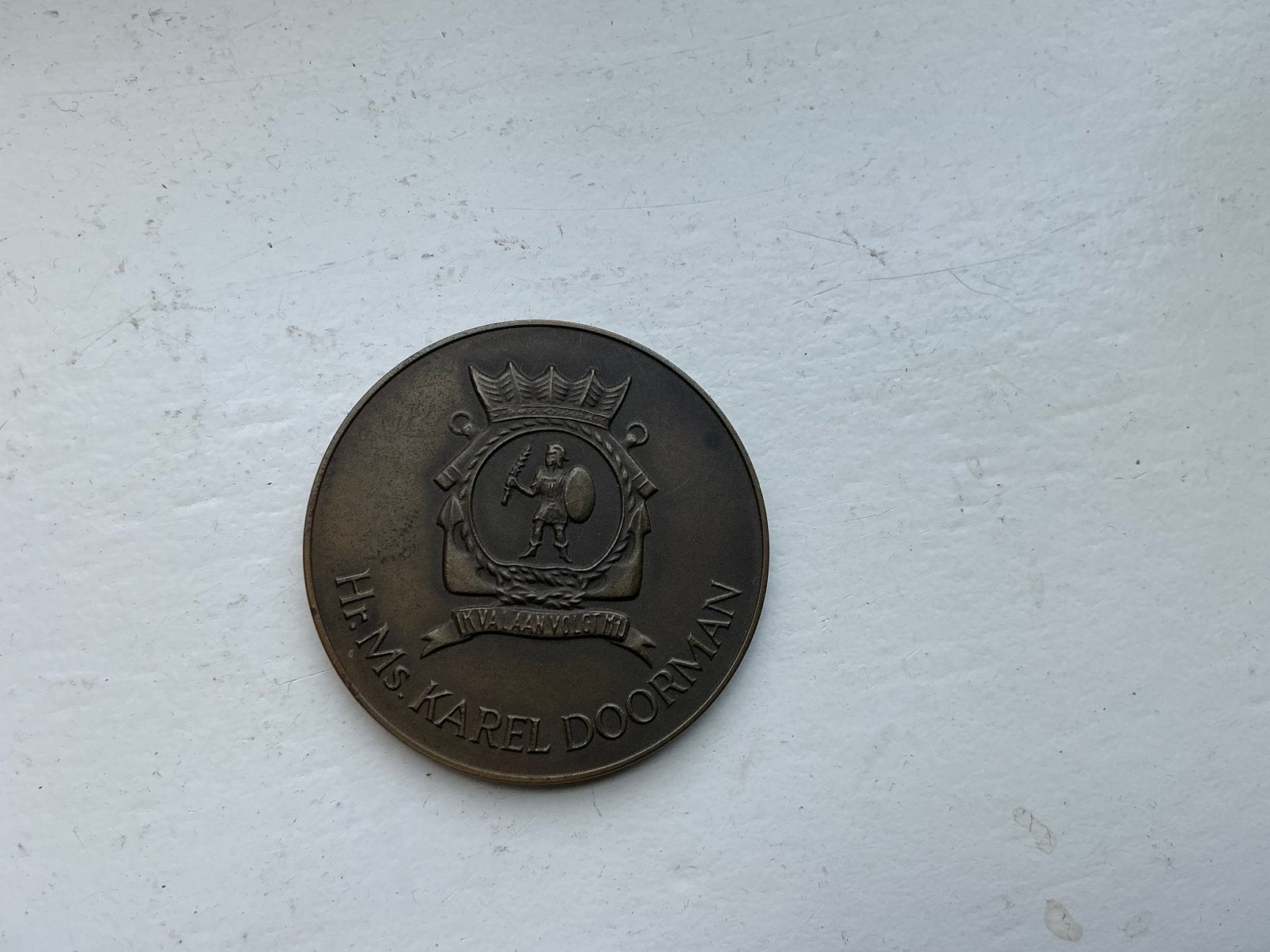 Bronsen herdenkings penning., Ophalen of Verzenden, Brons