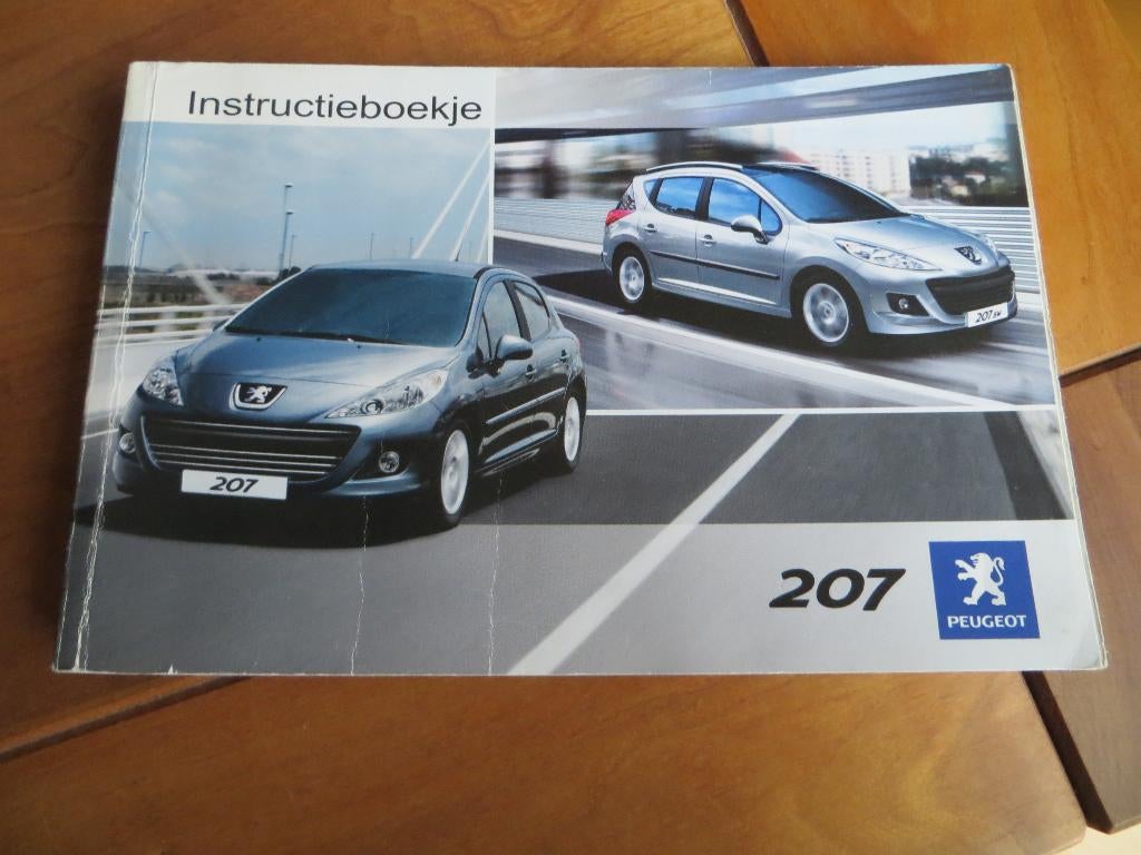 Instructieboek Peugeot 207, 207 SW 2009 + audio/navigatie, Ophalen of Verzenden