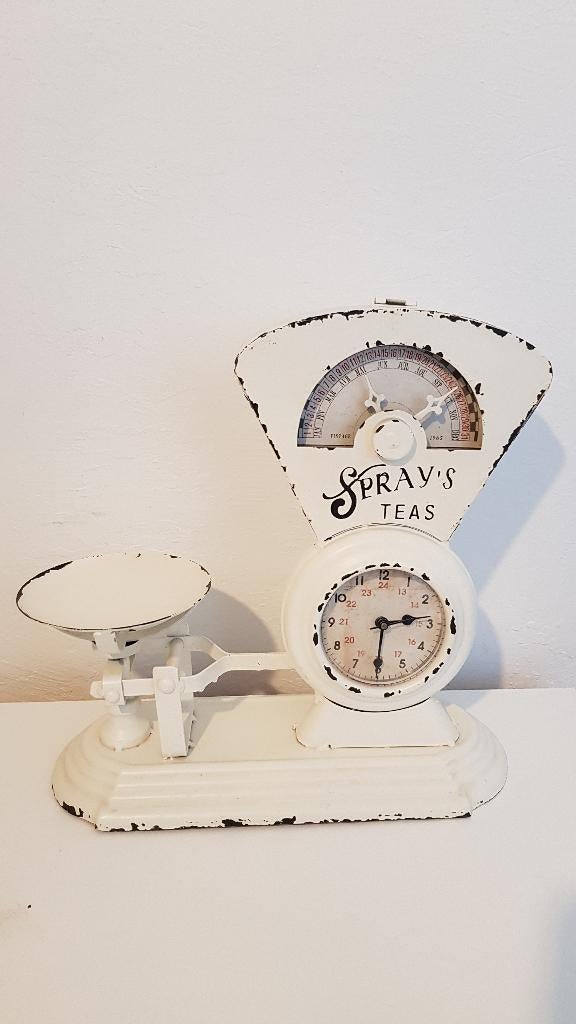 Klok landelijk/brocante, Huis en Inrichting, Ophalen of Verzenden, Zo goed als nieuw, Analoog, Staande klok
