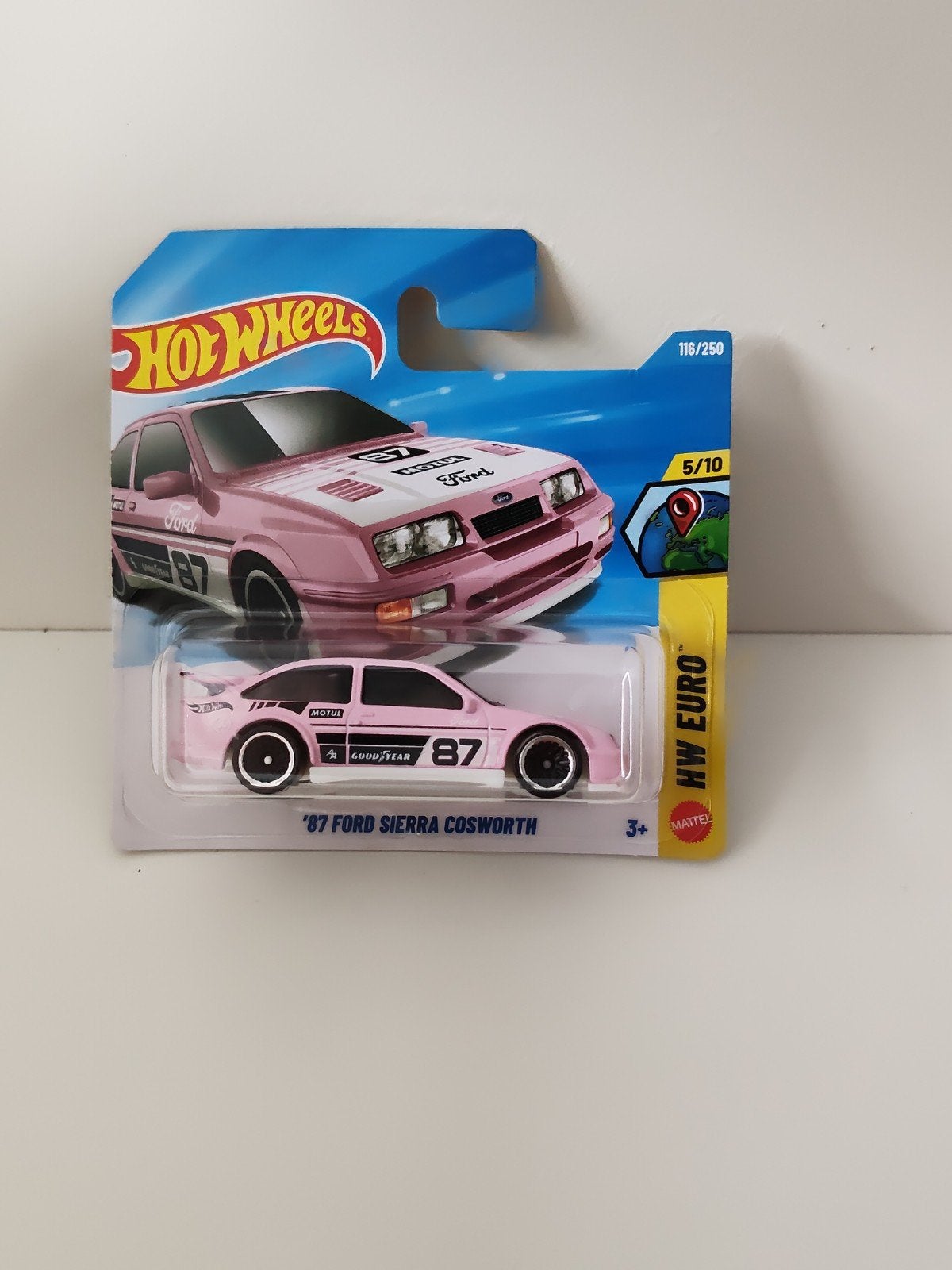 Hot Wheels '87 Ford Sierra Cosworth -ERROR Roze (Nieuw), Verzenden, Nieuw