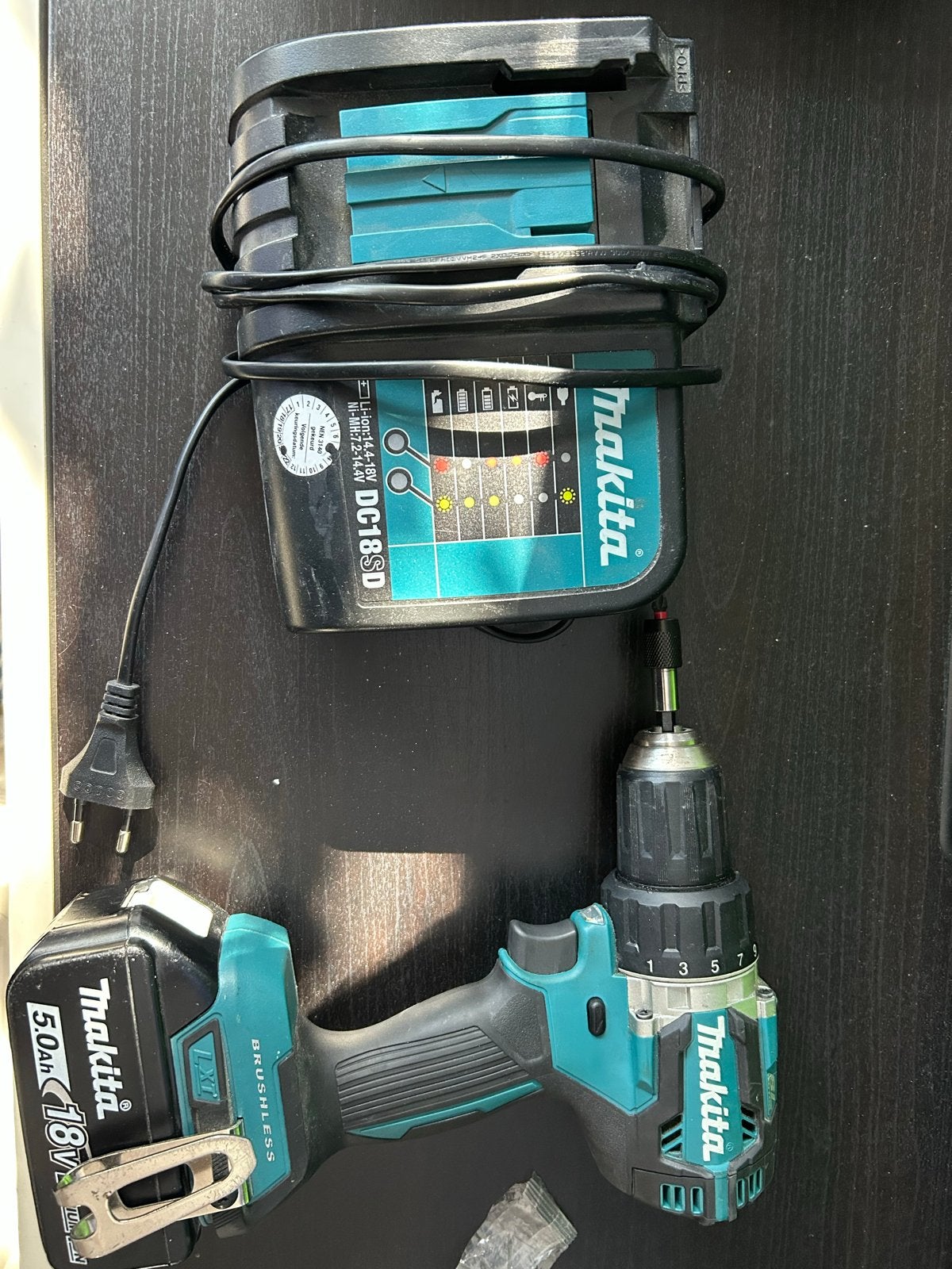 Makita DDF484 Boor-/Schroefmachine met Accu en snel Lader, Ophalen of Verzenden, Gebruikt, 600 watt of meer, Boor- en Schroefmachine