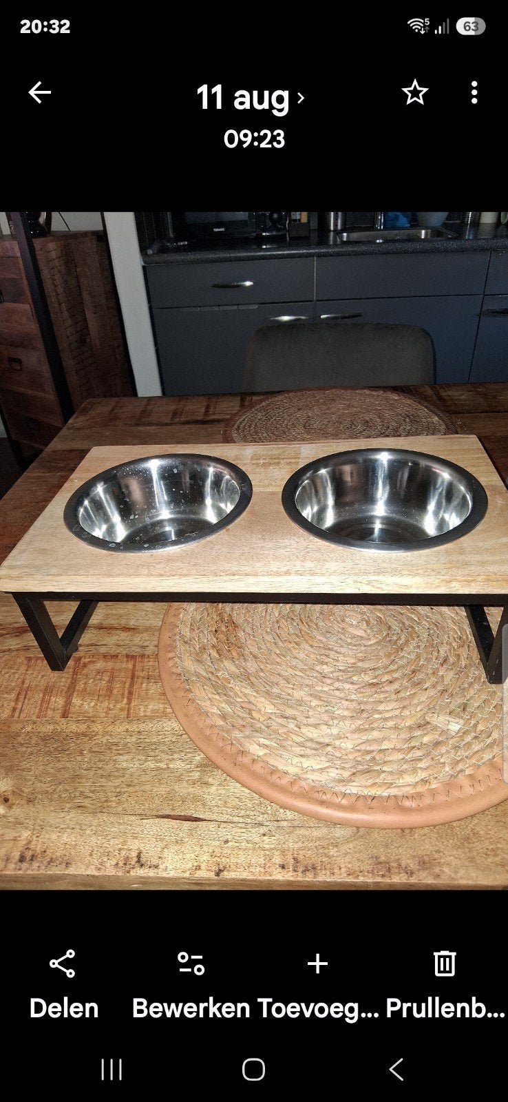 honden voerbak, Ophalen, Nieuw