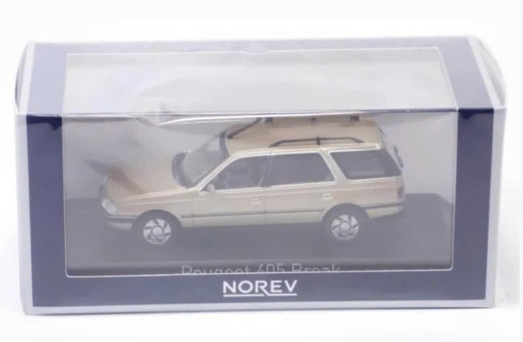 Peugeot 405 Break 199 Beige schaal 1/43 NOREV REF. 474557, Hobby en Vrije tijd, Modelauto's | 1:43, Verzenden, Nieuw, Auto, Norev