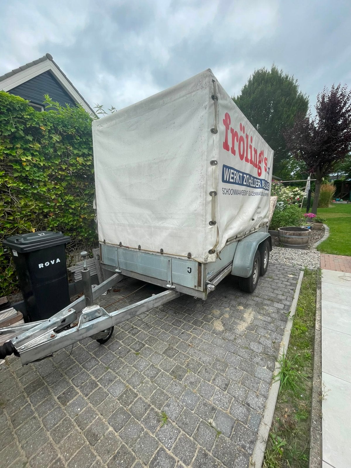 3x aanhanger enkelasser & anssems bsx 2000kg huif & ansa 500, Ophalen, Gebruikt