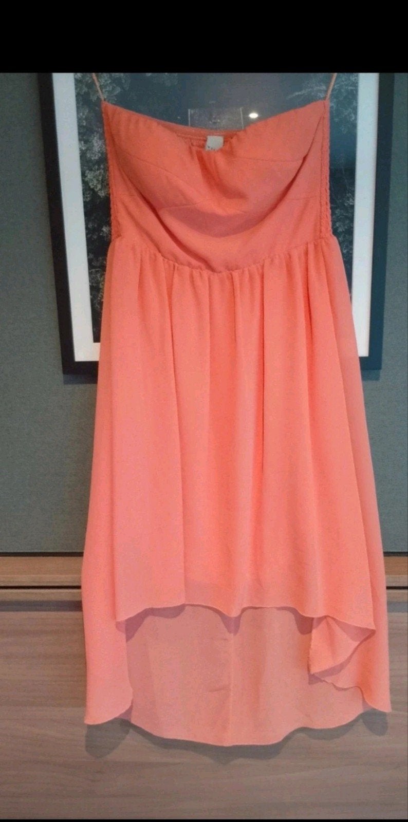 strapless jurk Vila clothes maat s abrikoos, Kleding | Dames, Overige kleuren, Vila, Nieuw, Ophalen of Verzenden