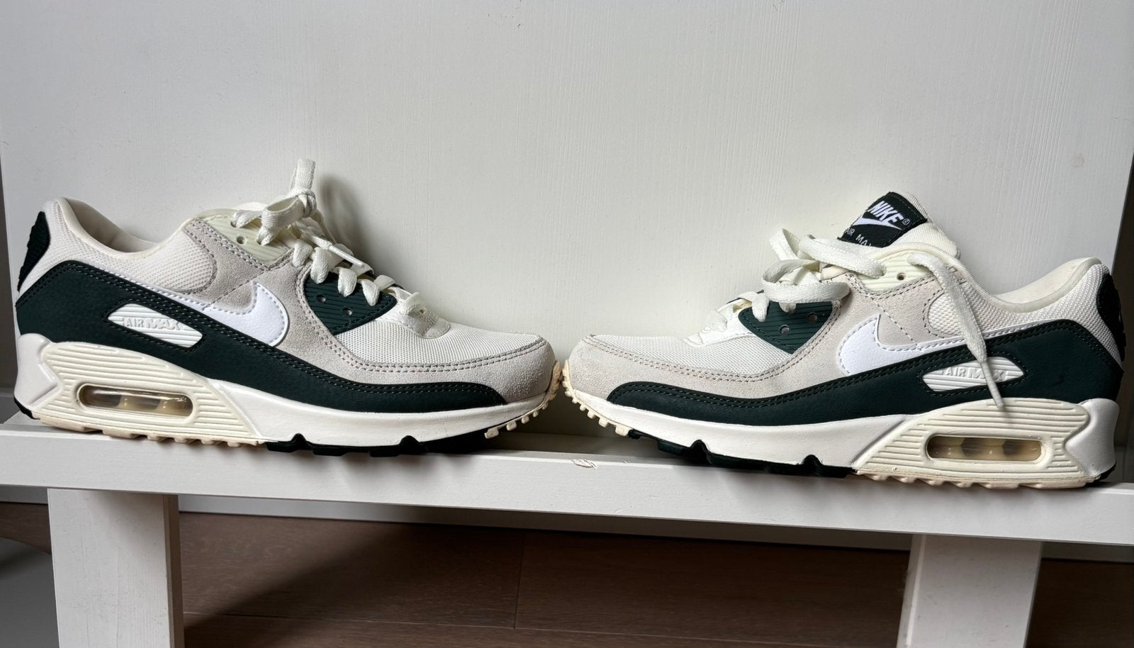 Nike Air Max 90 sneaker sail vintage green white maat 38,5, Nike, Ophalen of Verzenden, Groen, Sneakers of Gympen