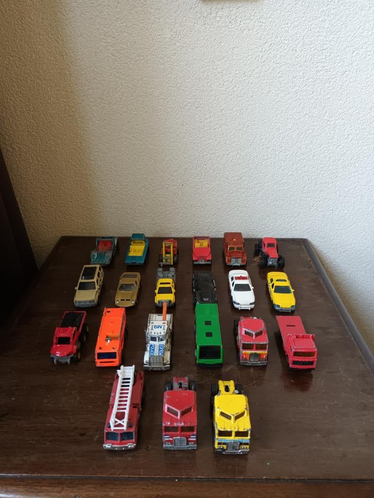 UNIEKE SET: 21 Matchbox auto's, Ophalen of Verzenden, Gebruikt, Auto