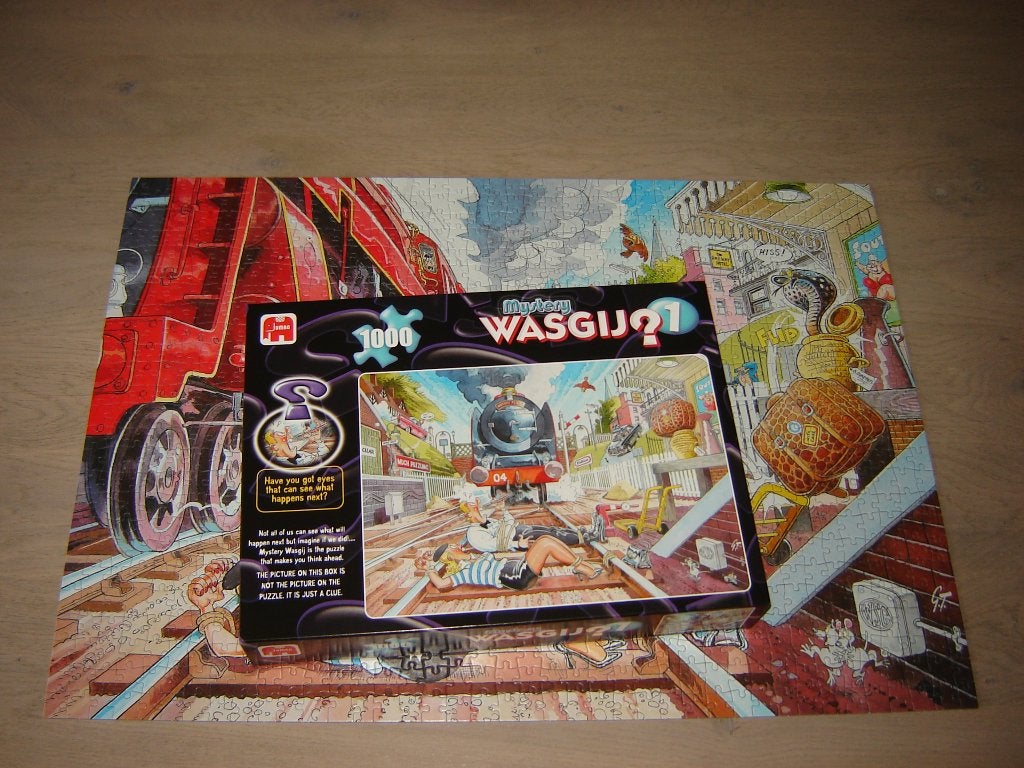 Puzzel Wasgij Mystery 1 THE WASGIJ EXPRESS 1000 st., Ophalen of Verzenden, 500 t/m 1500 stukjes, Zo goed als nieuw, Legpuzzel