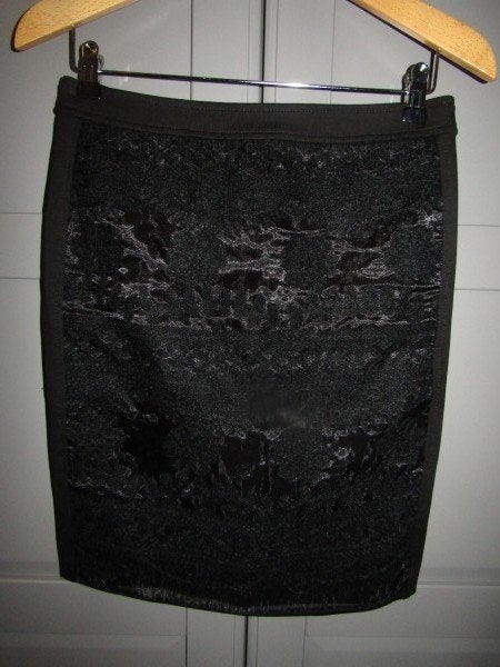 G777 Apanage mt 36 nieuw rok zwart jersey kant, Verzenden, Zwart, Nieuw, Apanage