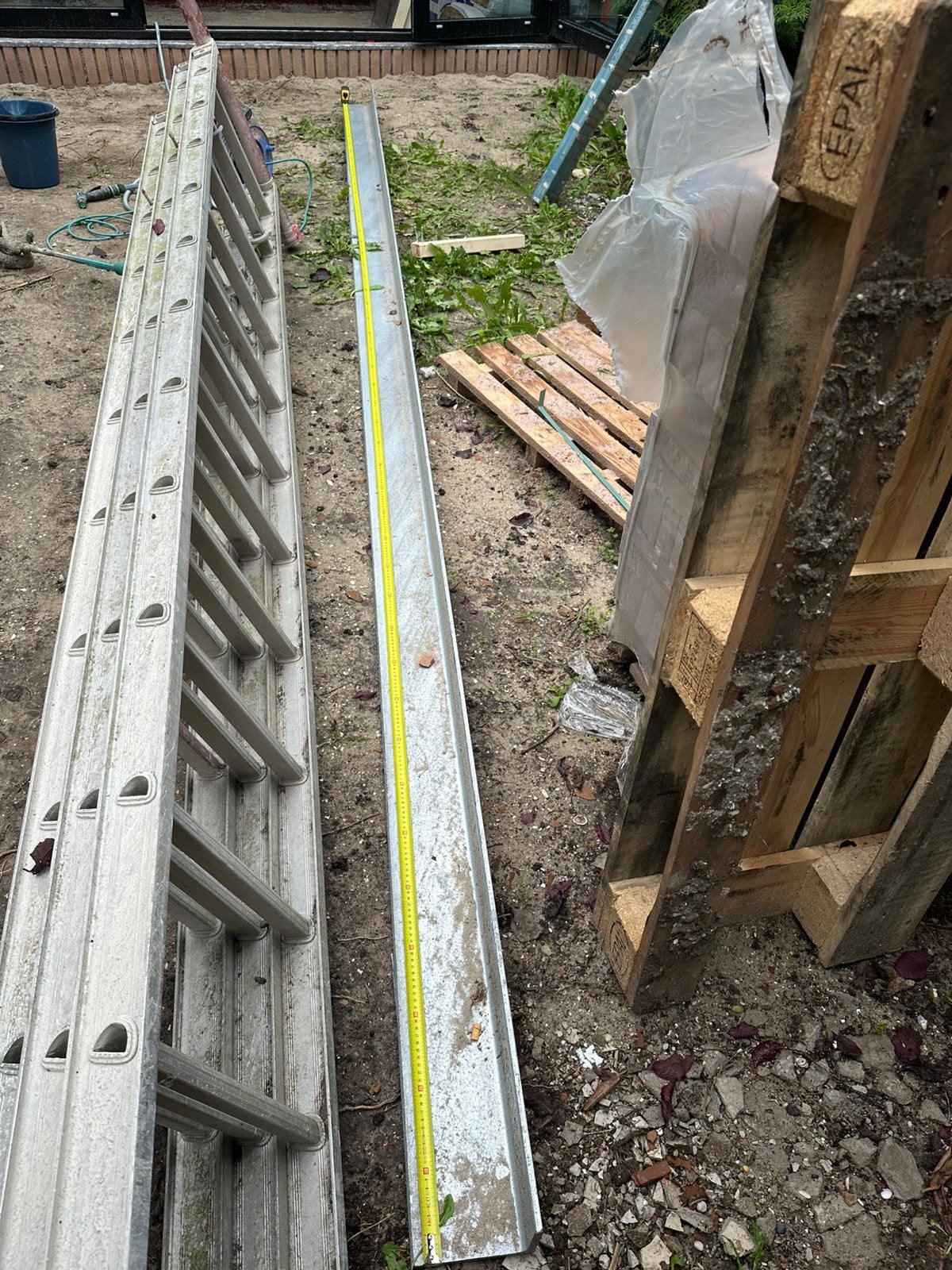 Verzinkte stalen goot / U-profiel – 480 x 15 cm, Ophalen, Nieuw