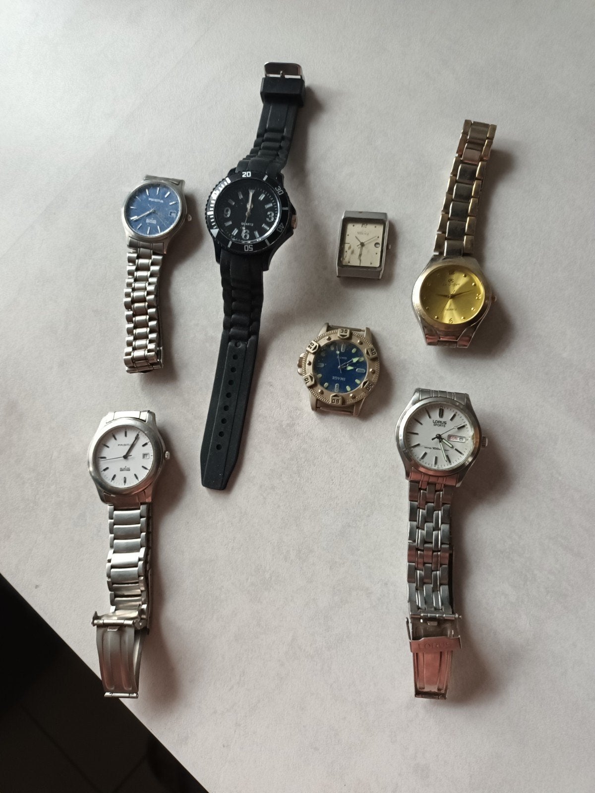 horloges  7x, Ophalen of Verzenden, Staal, Overige merken