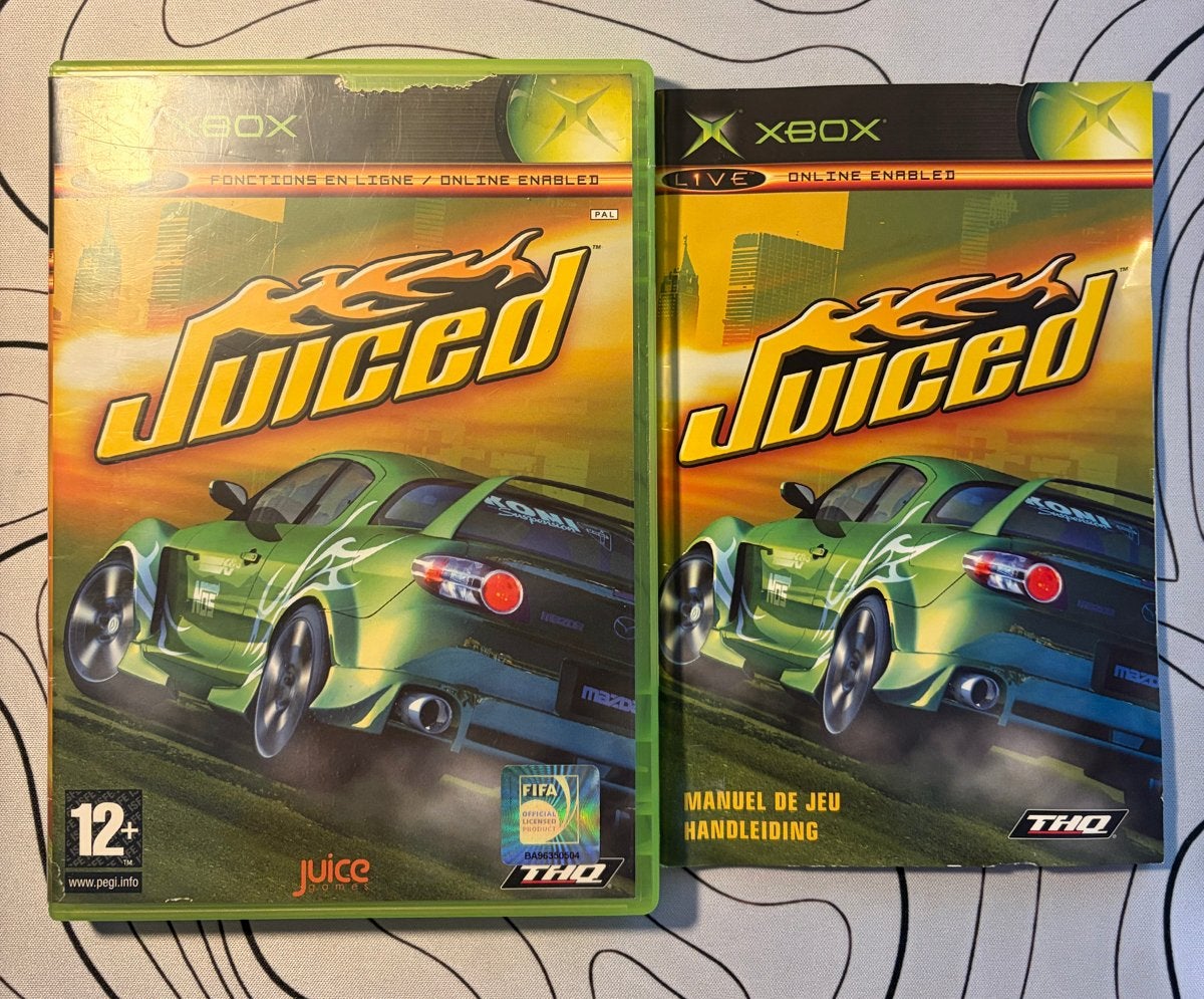 Xbox Original Juiced compleet met handleiding, Gebruikt, 1 speler, Racen en Vliegen, Eén computer