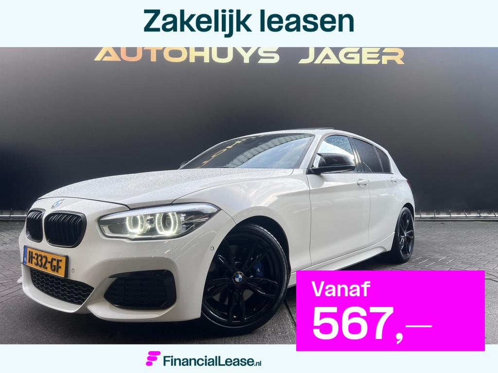 BMW 1-serie M140i High Executive Schuifdak h&K Leer Performa, Auto's, BMW, Bedrijf, Lease, Financial lease, 1-Serie, ABS, Achteruitrijcamera