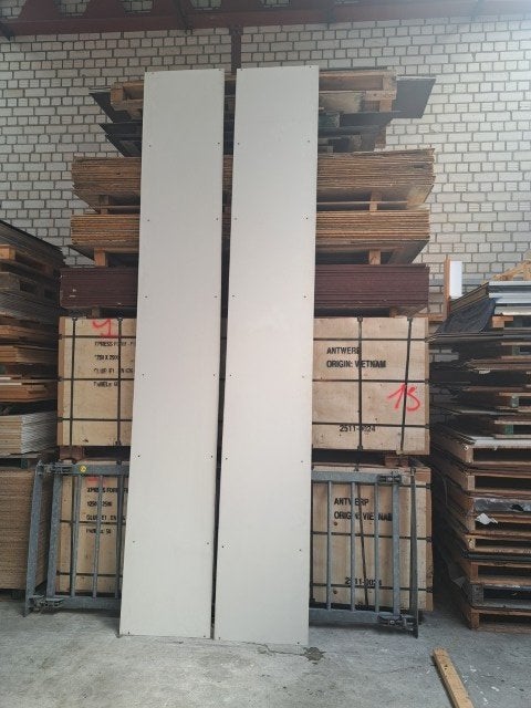 trespa platen gebruikt 8 mm dik, diverse lengtes, Ophalen, Gebruikt, 200 cm of meer, Minder dan 25 cm