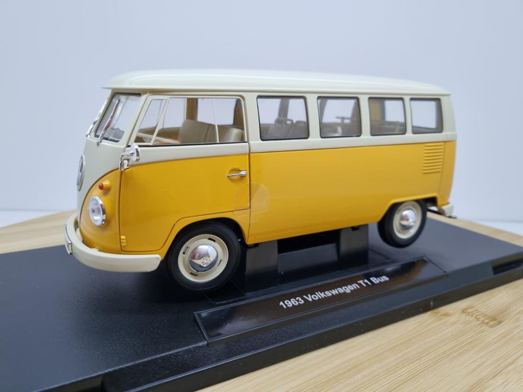 Aanbieding! Welly Volkswagen Transporter T1 Geel 1:18 VW T1, Auto, Ophalen of Verzenden, V, Welly