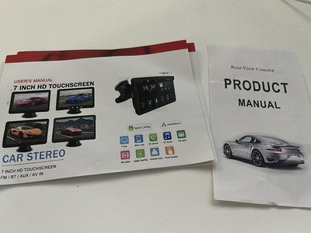 Foto 3 van Apple CarPlay/Android Auto 7" scherm met achteruitrijcamera
