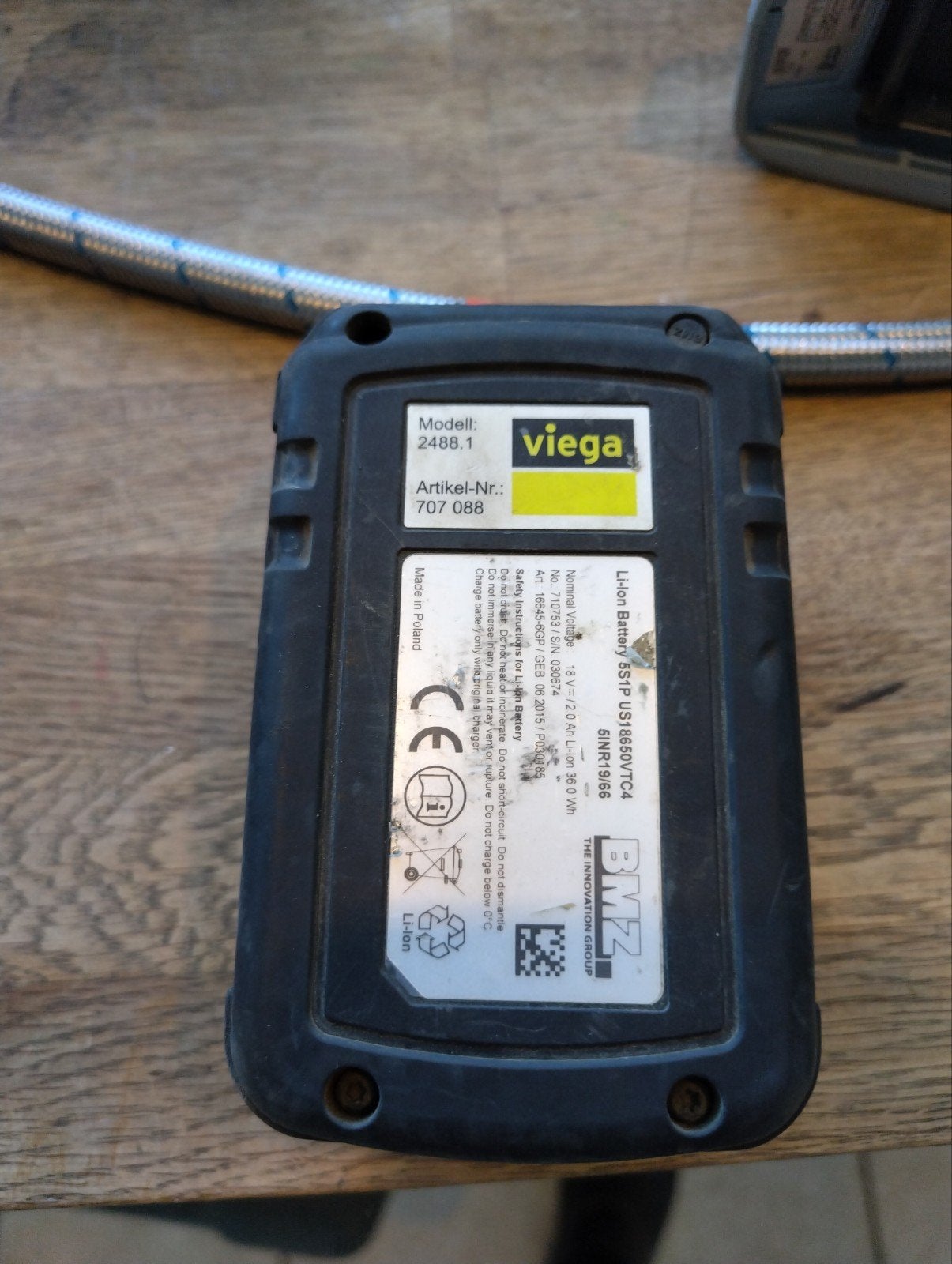 Viega Li-Ion Accu 18V 2.0Ah  perstang picco, Ophalen of Verzenden, Gebruikt