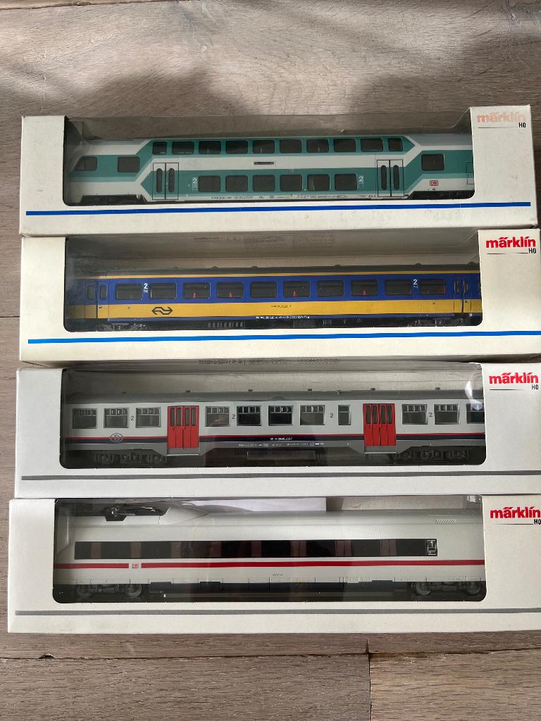 Marklin ho wagons 43717, 43539, 4265, 43583 nieuwstaat, Wisselstroom, Verzenden, NS, Märklin