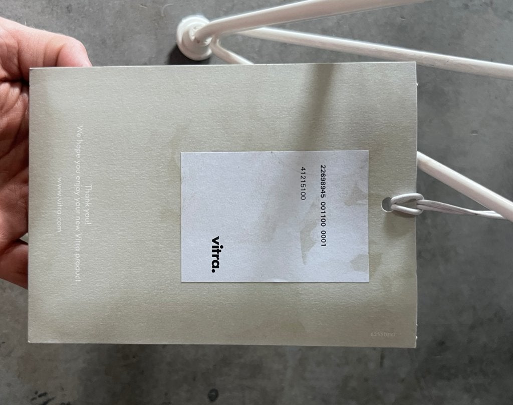 Vitra Wire Chair DKR-5 stoel Creme groen | Van €595, nu, Vitra, Wit, Nieuw, Ophalen of Verzenden
