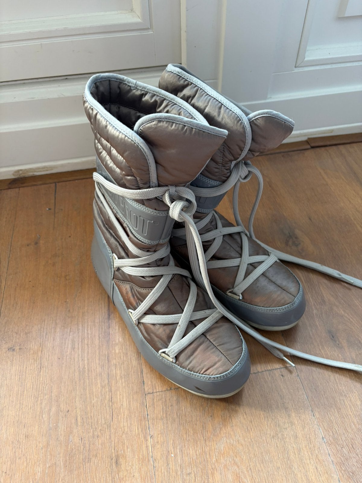 Originele ** Moonboots ** Technica mt 42 zilver, Overige kleuren, Snowboots, Ophalen of Verzenden, Zo goed als nieuw
