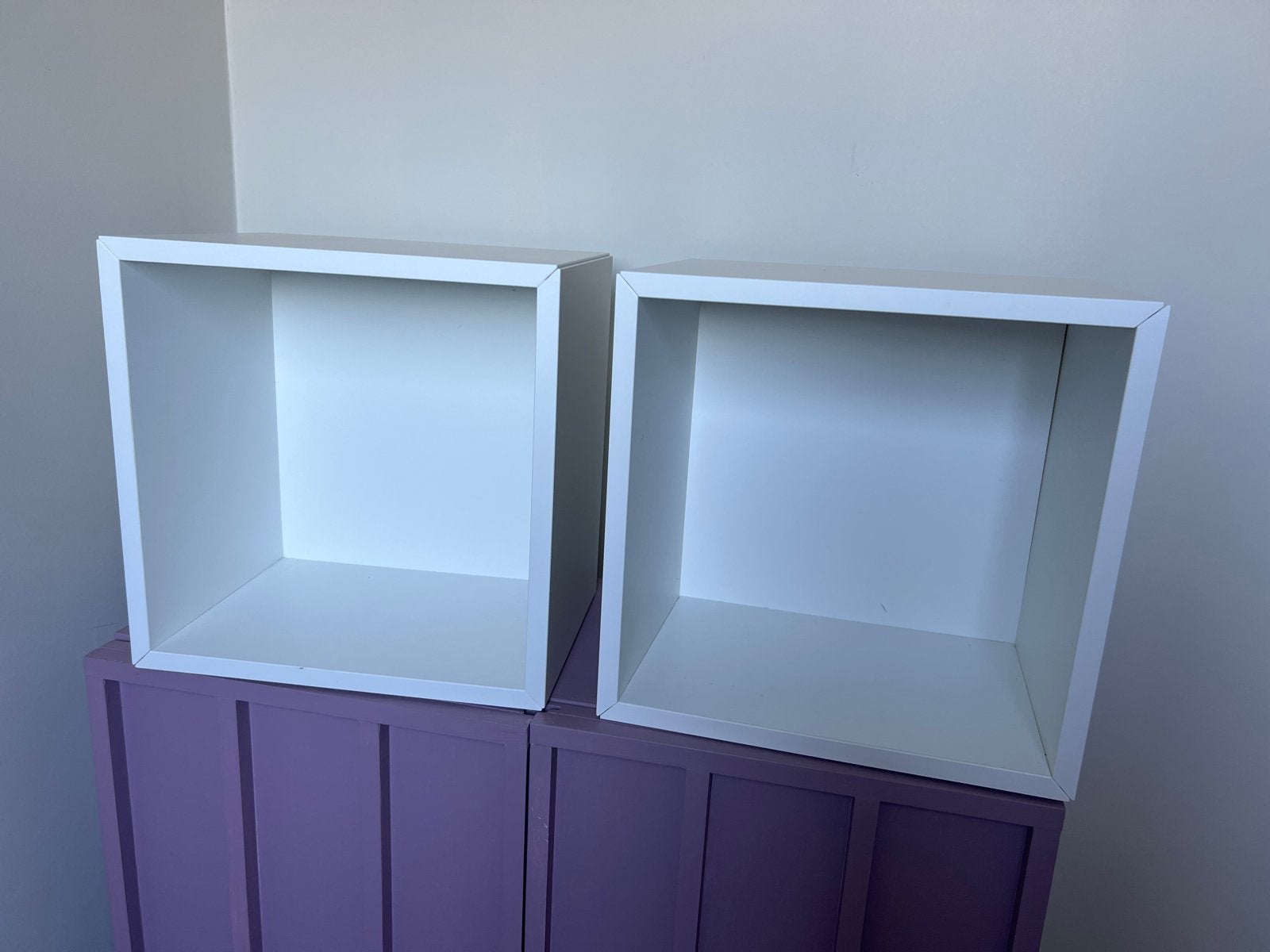 2x IKEA EKET kastje vakken wit - Zo goed als nieuw, Ophalen, Zo goed als nieuw