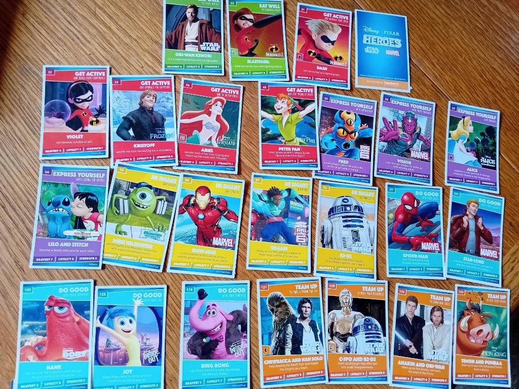Disney Pixar Heroes verzamelkaartjes Star Wars - Marvel 2019, Ophalen of Verzenden, Overige figuren, Zo goed als nieuw, Beeldje of Figuurtje