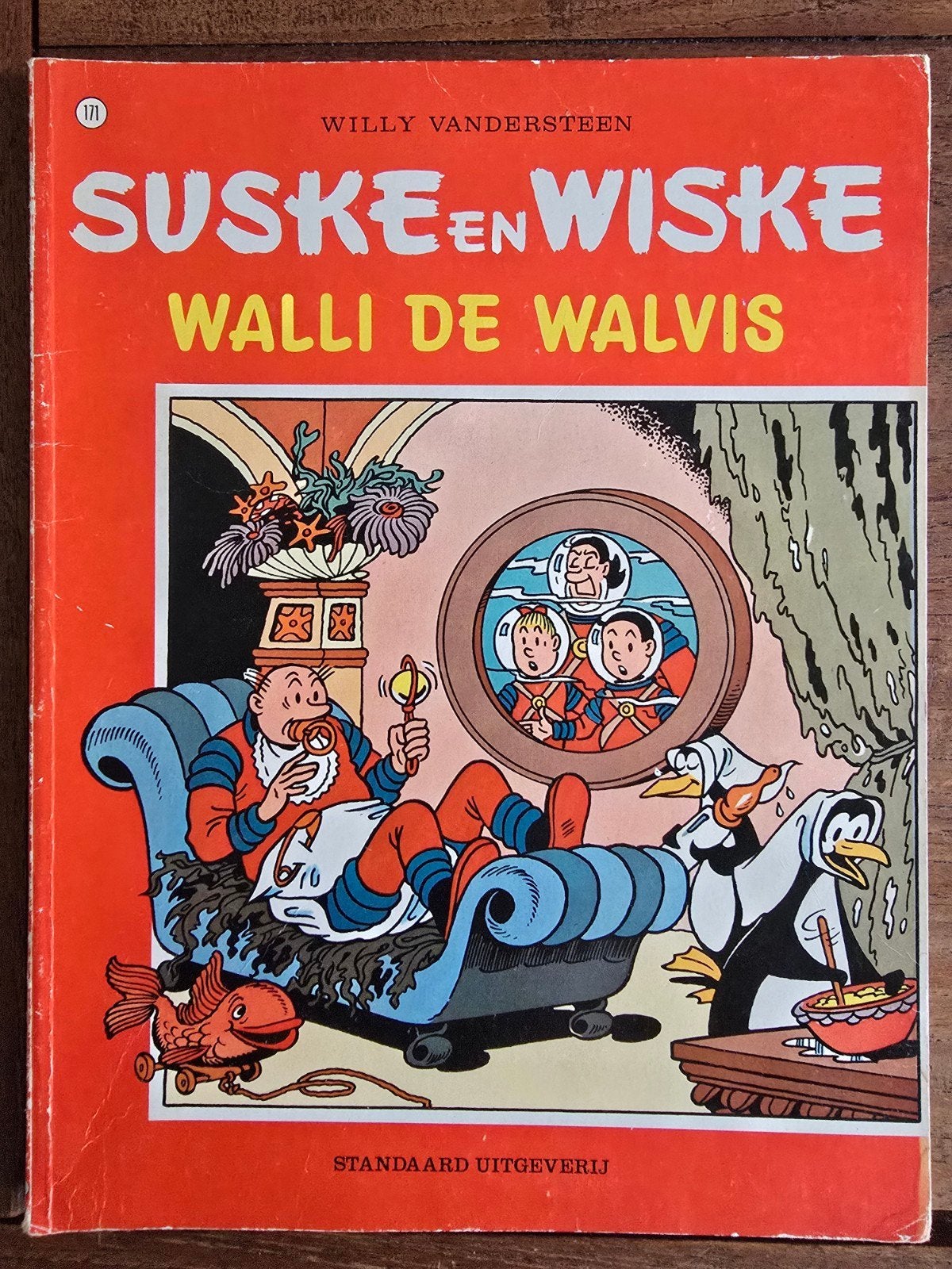 Suske en Wiske - Walli de Walvis (Softcover), Gelezen, Willy Vandersteen, Eén stripboek, Ophalen of Verzenden