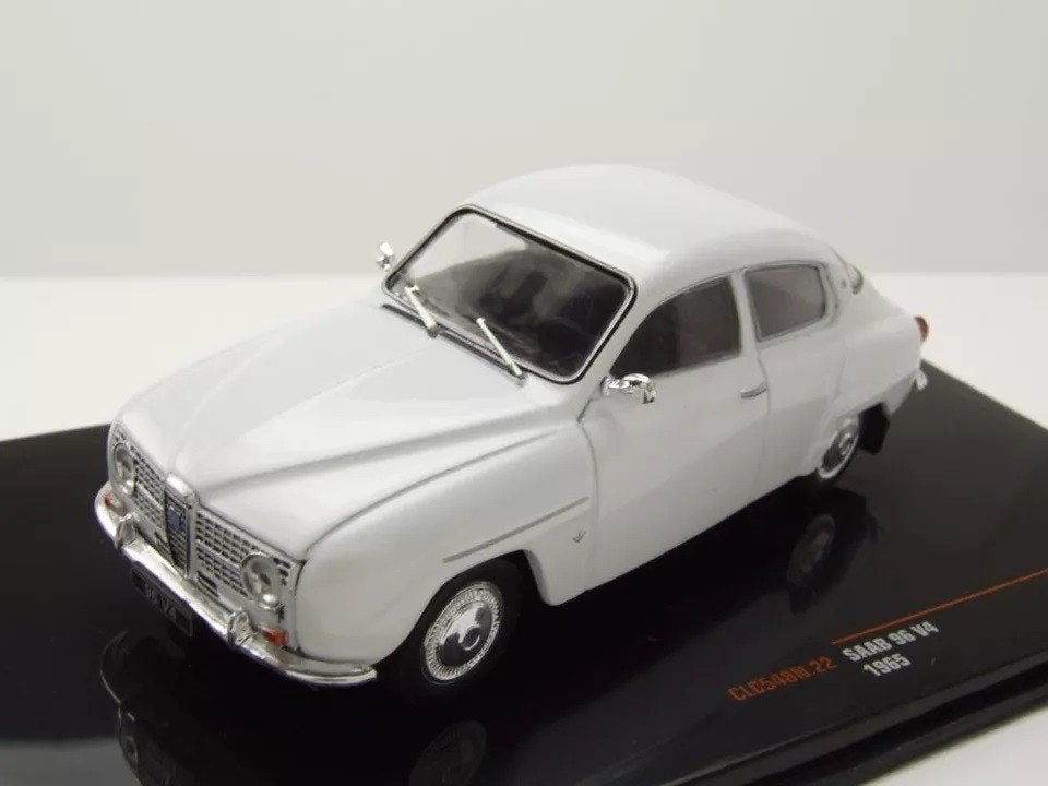 Saab 96 V4, Wit, 1/43, IXO, Hobby en Vrije tijd, Modelauto's | 1:43, Nieuw, Auto, Overige merken, Ophalen of Verzenden