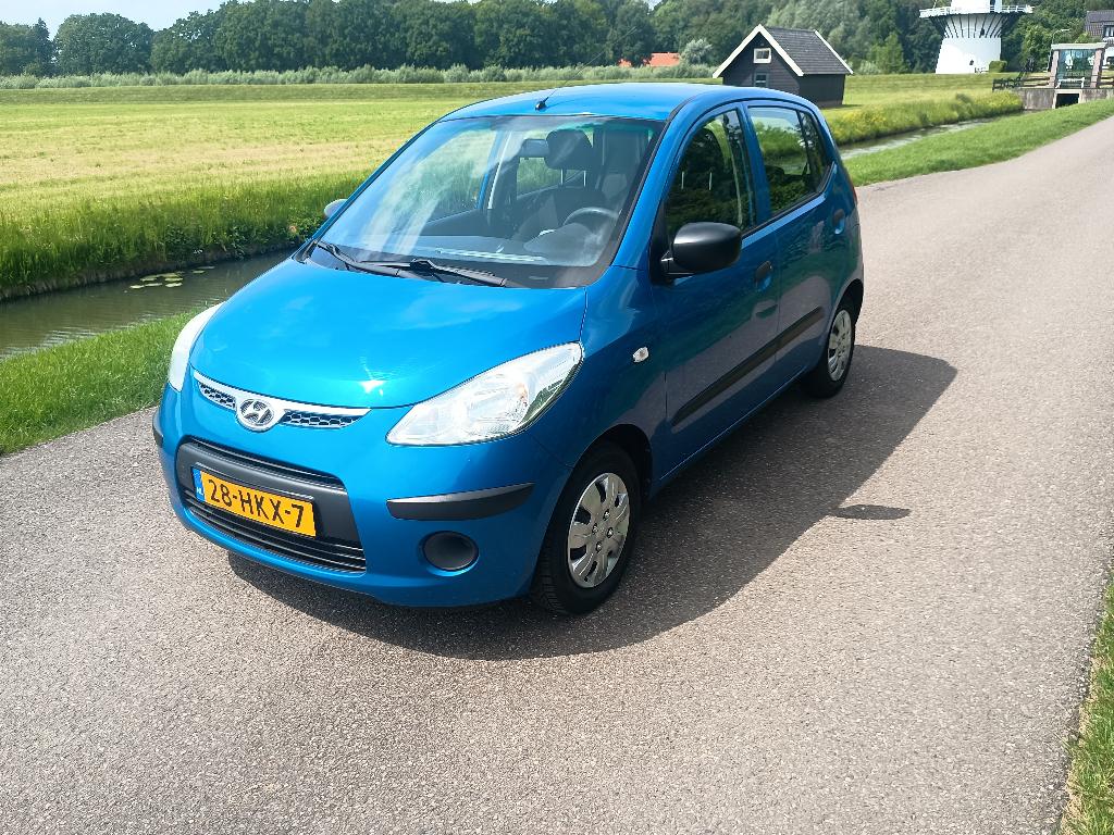 Hyundai i10 1.25 I 5DR 2009 Blauw met lichte schade, Auto's, Hyundai, Bedrijf, Te koop, i10, ABS, Airbags, Airconditioning, Bluetooth