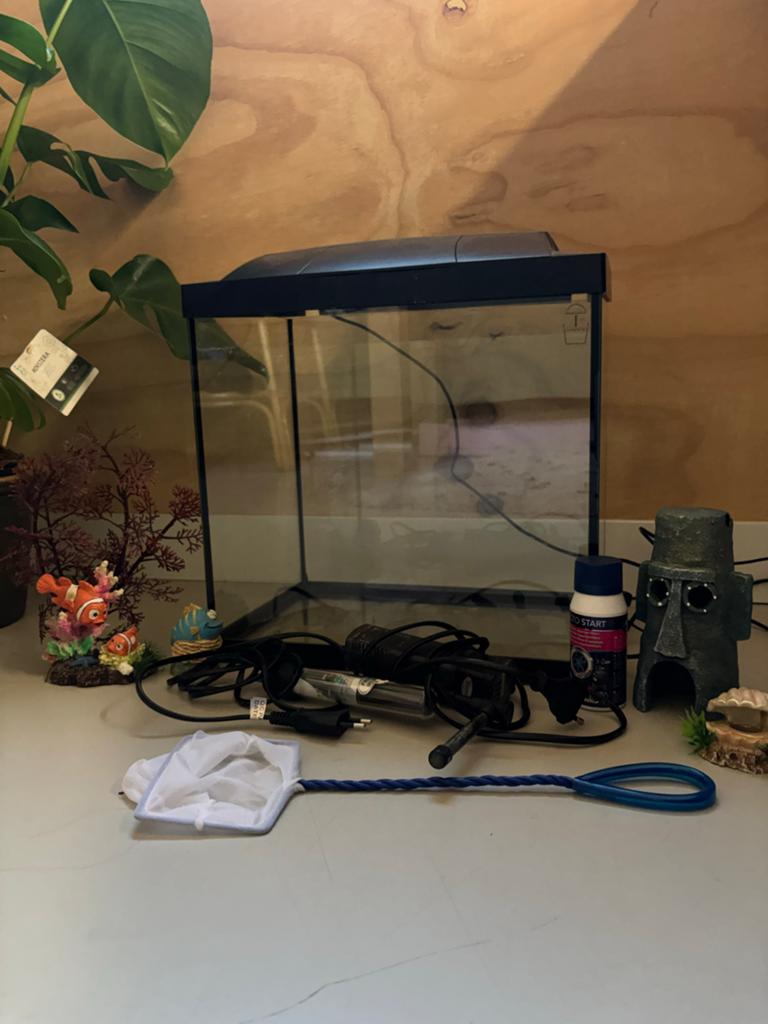 Aquarium set compleet – zo goed als nieuw, Dieren en Toebehoren, Vissen | Aquaria en Toebehoren, Ophalen of Verzenden, Zo goed als nieuw