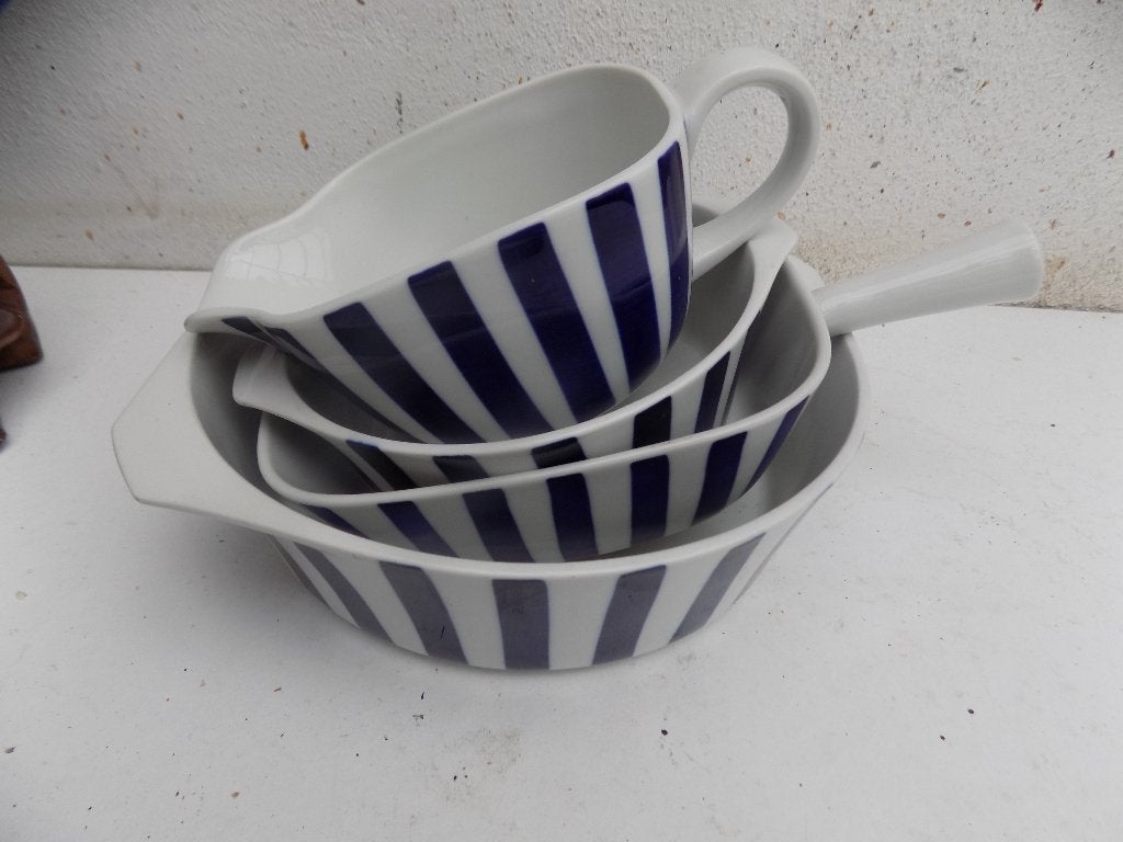 Deens keramiek Dan-lld Lyngby Porcelein kobaltblauw vintage, Ophalen of Verzenden, Gebruikt, Blauw, Steen/keramiek