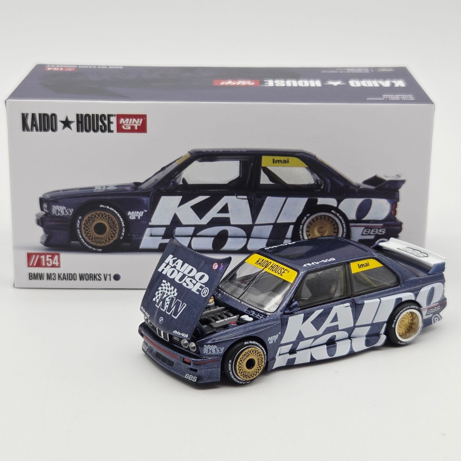 Mini Gt – 1989 BMW M3 (E30) Kaido Works, blue