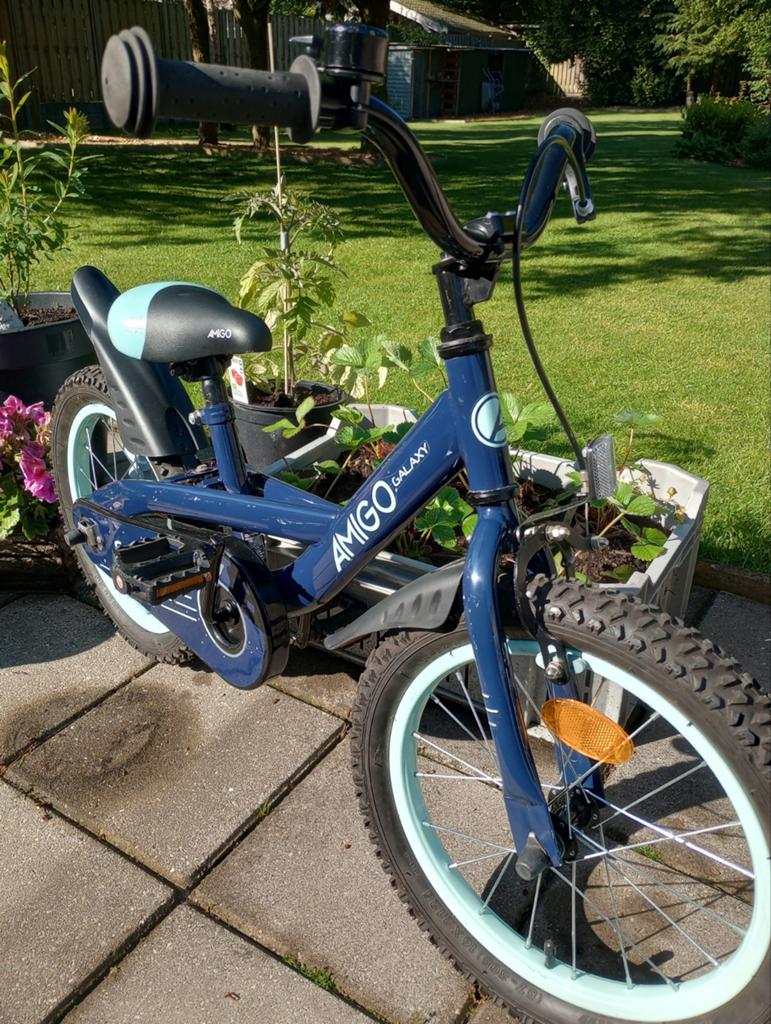 Kinderfiets (Amigo Galaxy), Ophalen, Zo goed als nieuw, 16 tot 20 inch
