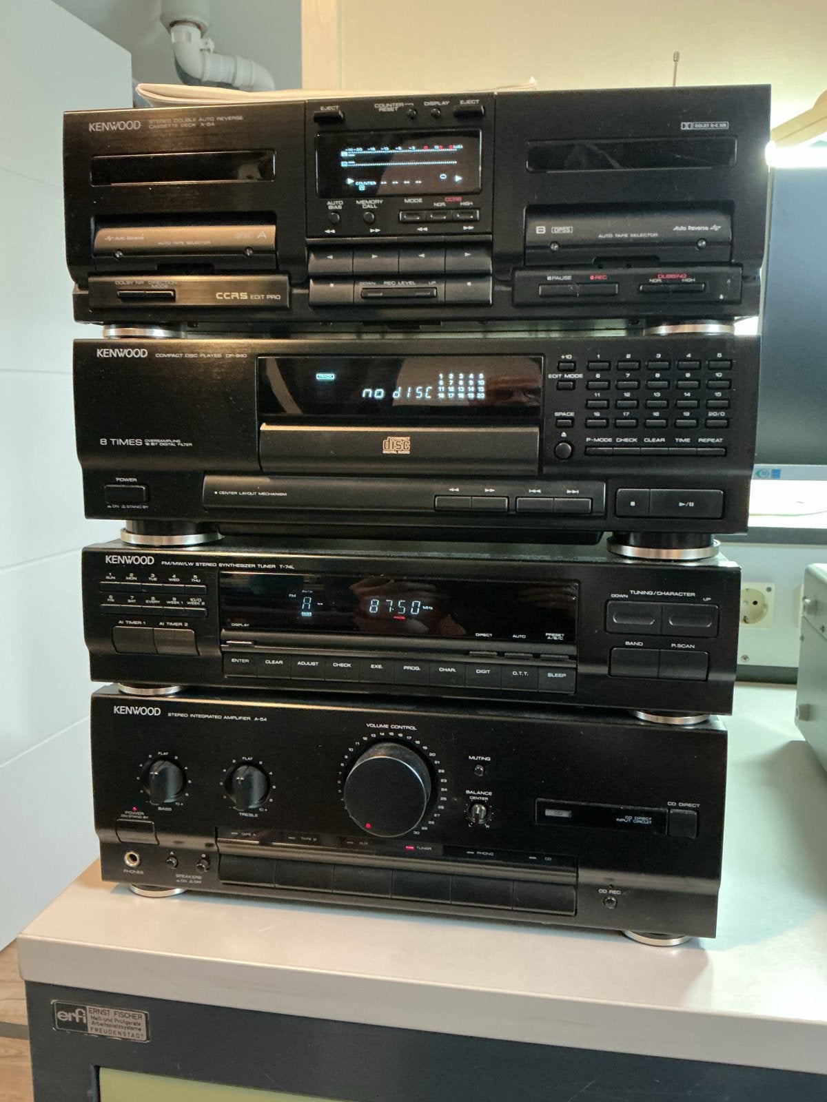 Kenwood MIDI M-54/M-747 Hifi Set met Cassettedeck & CD, Gebruikt, Cassettedeck, Losse componenten, Ophalen