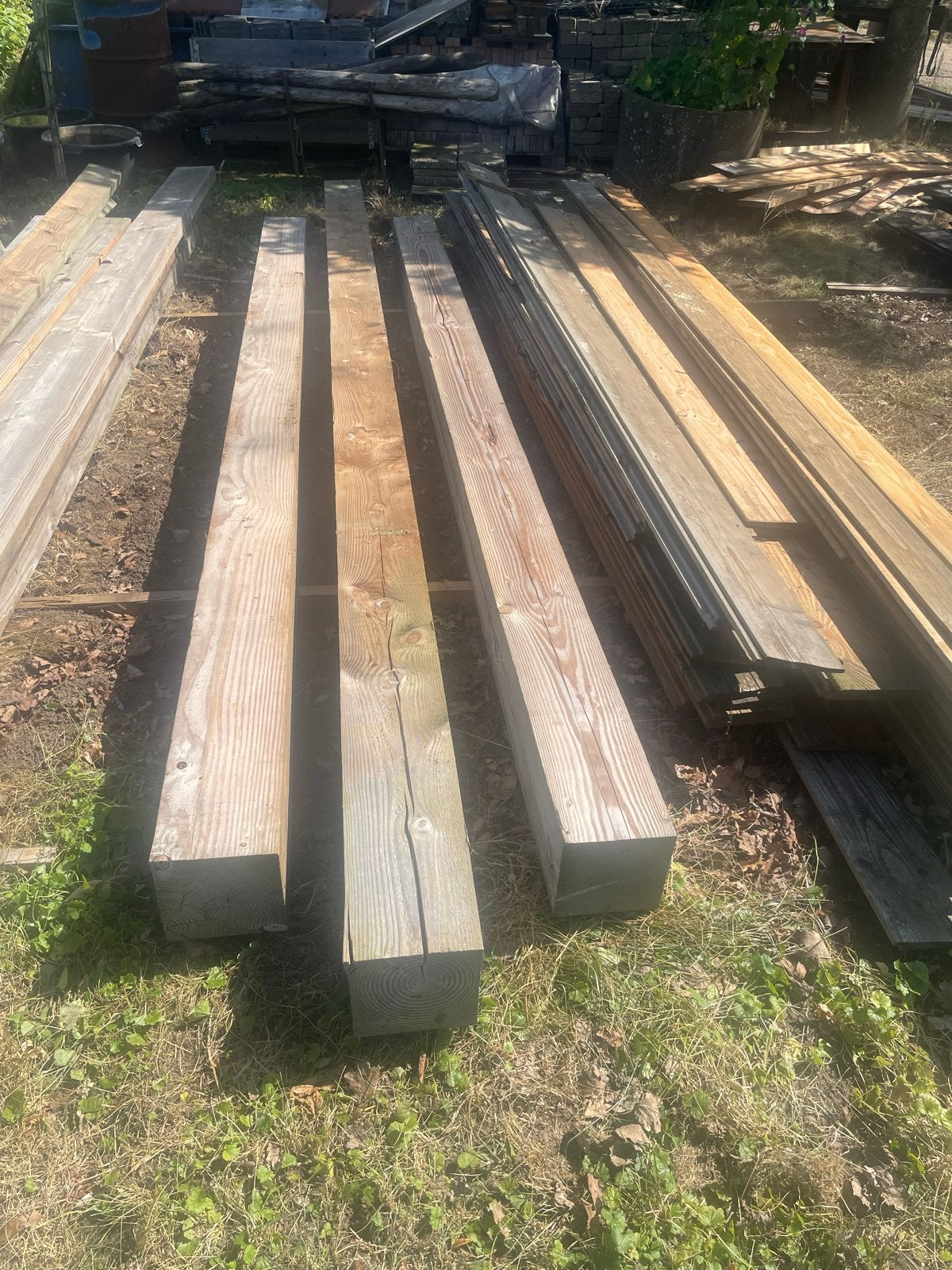 Douglas balk 200x200 - Robuust en Duurzaam, Gebruikt, Balk, Overige houtsoorten, Ophalen