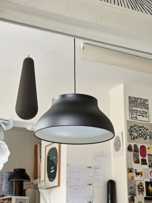 HAY PC Pendant Lamp - Zwart, Grote Maat, Ophalen, Zo goed als nieuw, Metaal, E27 (groot)