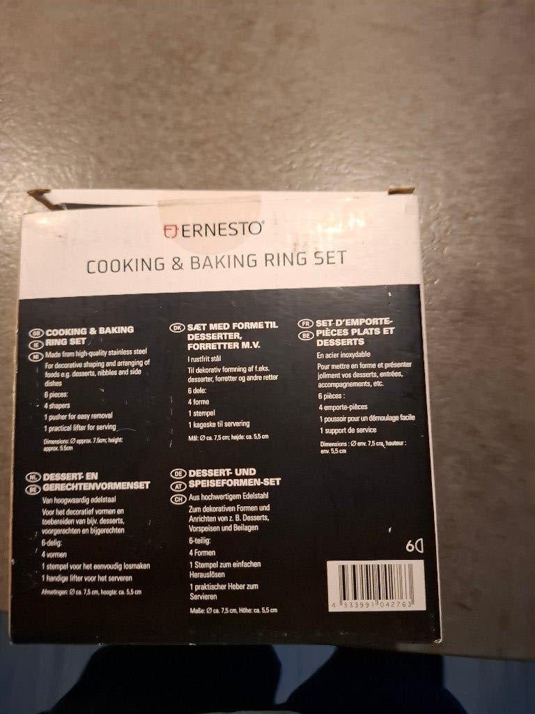 Dessert en Gerechten vormenset, Ernesto, Overige typen, Ophalen of Verzenden, Metaal
