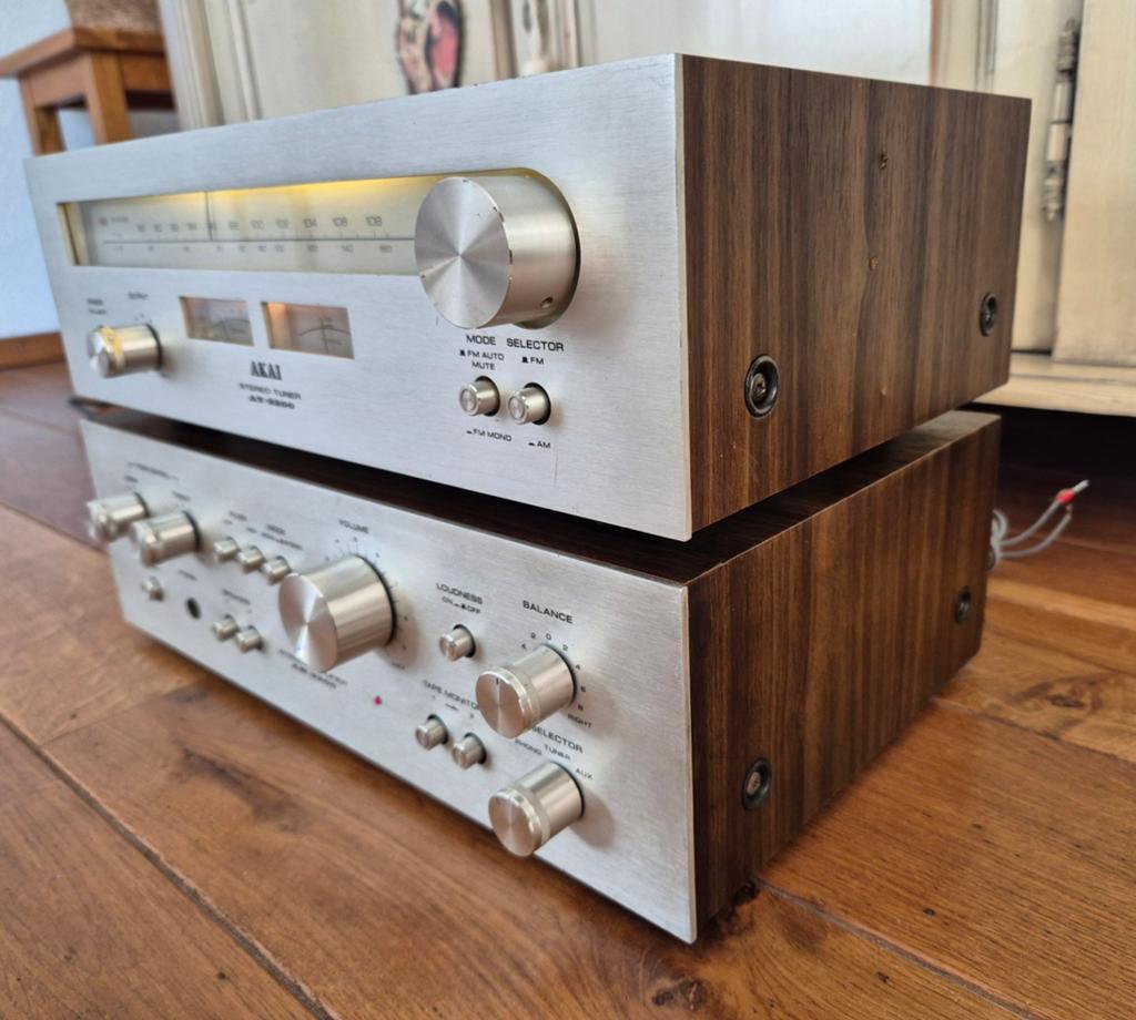 Akai Stereo Set: AM-2200 Versterker & AT-2200 Tuner, Ophalen of Verzenden