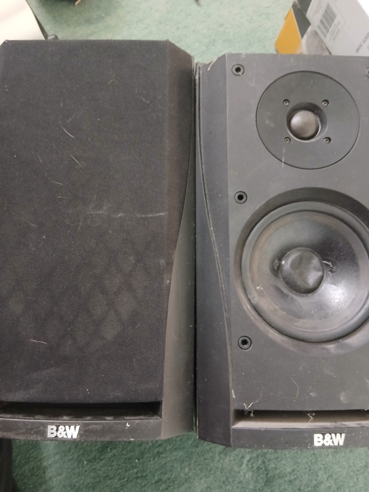 Set B&W boxen gebruikt, Ophalen of Verzenden, Gebruikt, Stereo speakers, Bowers & Wilkins (B&W)