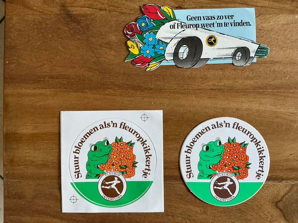 Stickers fleurop, Ophalen of Verzenden, Zo goed als nieuw