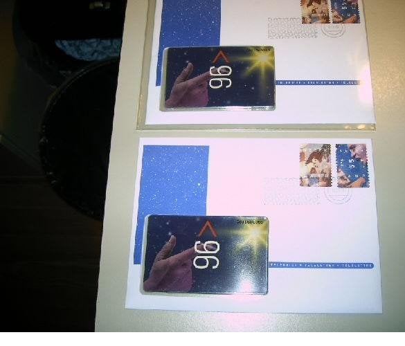 Twee Telefoonkaarten KPN '96 met Eerste Dag Enveloppen, Ophalen of Verzenden, Nederland