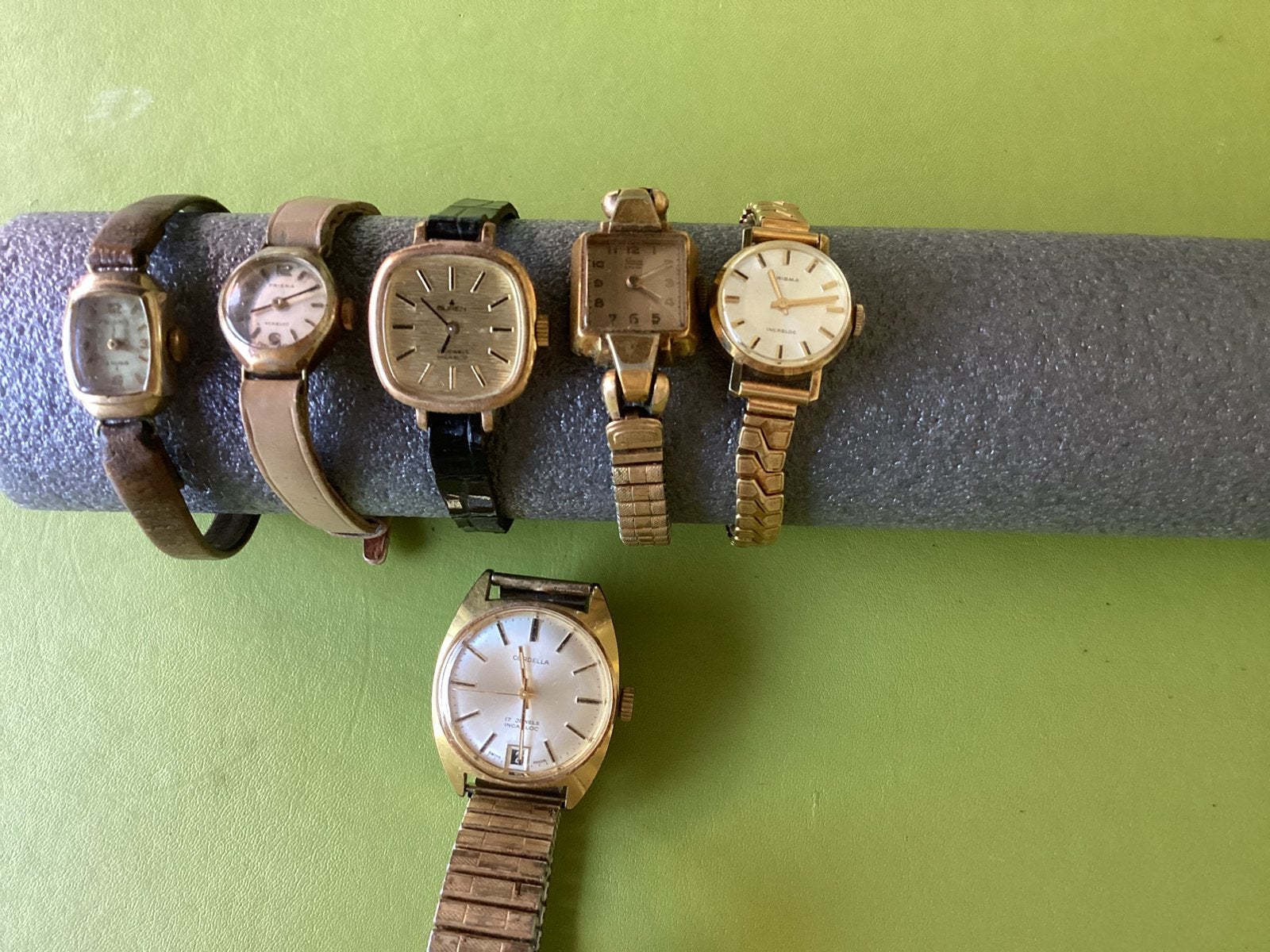 Oude horloges, met schakelband. Voor onderdelen of lopend ma, Sieraden, Tassen en Uiterlijk, Horloges | Dames, Ophalen of Verzenden